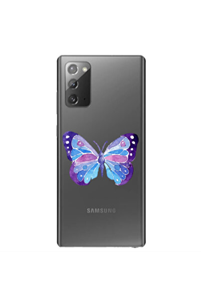 Other Samsung Note 20 Big Butterfly Transparent Silicone TPU Θήκη