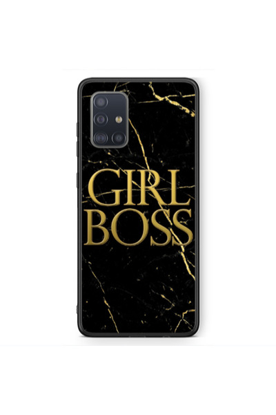 Other Samsung A71 Girl boss marble Black Glossy Θήκη