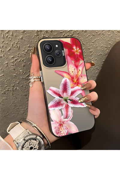 SLIMFELT Redmi 12 4G/5G Uyumlu Güzel Çiçek Baskılı, Sade ve Şık, Şok Emici Si...