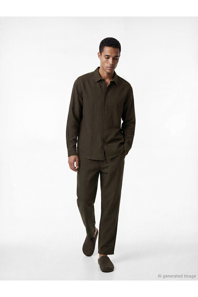 LC Waikiki Nevavm Regular Fit Men's Trousers with Elastic Waistband