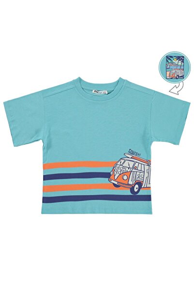 Civil Boys Majica sa printom "Surfers Minibus" za decu od 2-5 godina - zelena