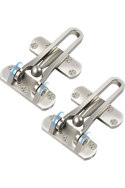 Arabest 2-Pack Swing Bar Door Lock, Safety Reinforcement Door Stopper for Kid...