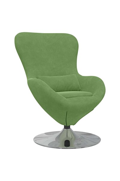 vidaxl Fotoliu ou Verde deschis Catifea