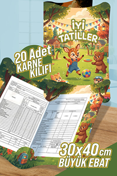 colortouch Θήκη για Κάρτες Α4 Deer and Friends, 20 Τεμάχια, Μεγάλο Μέγεθος 30...