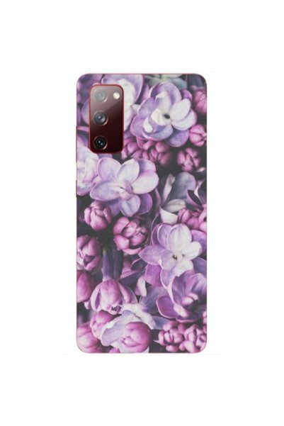 Other Samsung S20 FE Purple Flowers Transparent Silicone TPU Θήκη