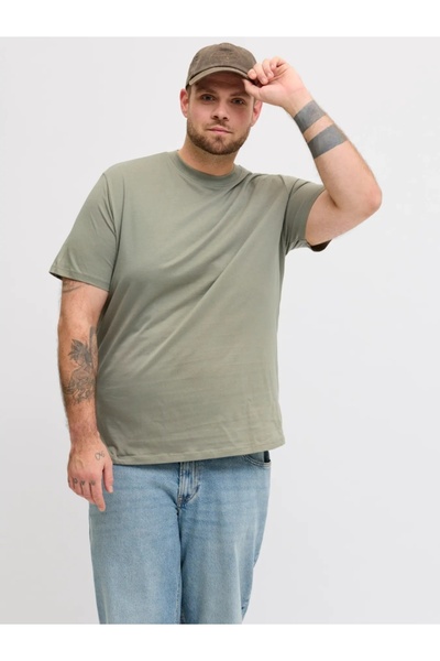 Jack & Jones Plus Tricou basic bărbați, mărimi mari, guler rotund, Bradley, V...