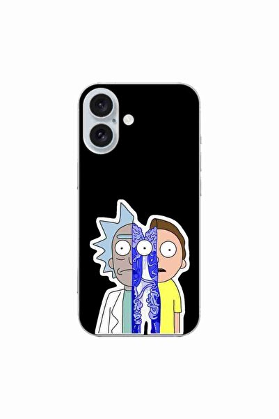 OEM Husa compatibila cu Apple iPhone 16 Silicon Gel Tpu Model Rick And Morty ...