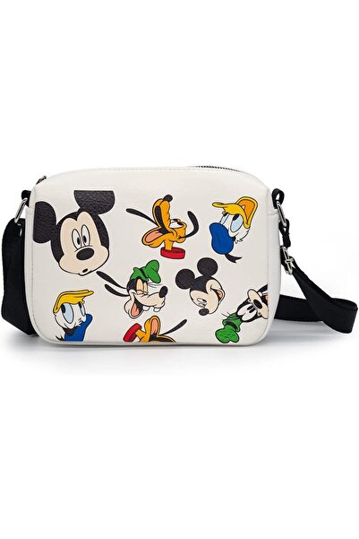 Buckle-Down Disney Mickey & Friends Rectangular Crossbody Bag, Vegan Leather,...