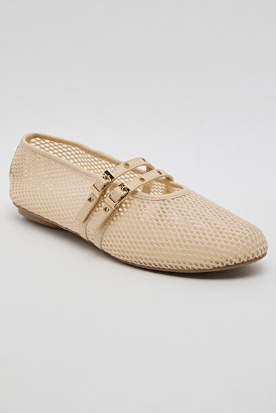 R&B Mesh Mary Jane Cutwork Shoes
