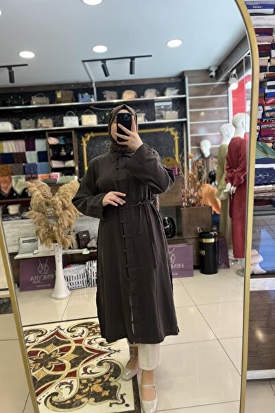 HÜMEYRA BUTİK Brit Detailed Midi Length Shirt