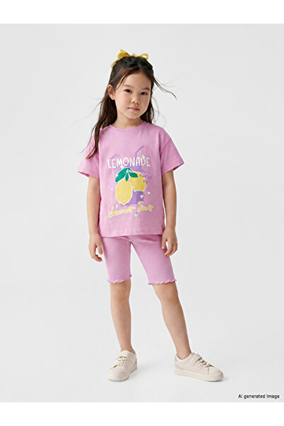 LC Waikiki Esvab • Modern & Distinctive Corded Fabric Girls' Short Leggings