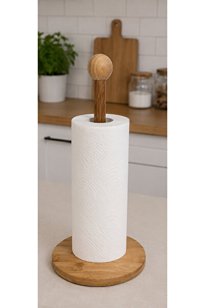 ADA Ahşap oyma ve çerçevecilik Bamboo Towel Holder Round