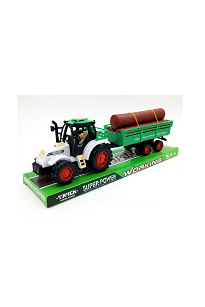 PlayFun Tractor Jucărie Fermă Funcțional Detașabil Plastic Cadou Băieți