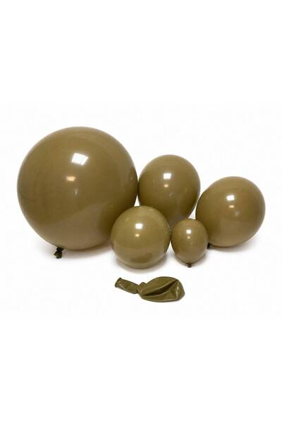 OEM Matte Balloons TX 07 Khaki Gold 5"-100/ Top Bottom Set
