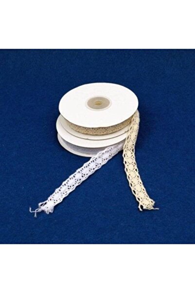 OEM Crochet Lace Ribbon Circles 1.5cm/9.5m White