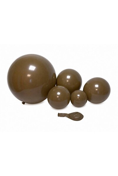 OEM Matte Balloons TX 89 Latte Brown 14"-100/ Top Bottom Set