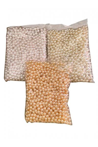 OEM Margele Plastic Gaurite Perla Intregi 1.0cm/500g Somon