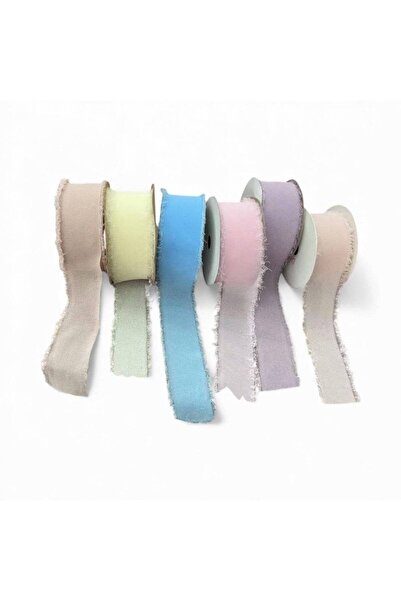 OEM Silk Ribbon Unfinished Edges 4cm-5m Salmon