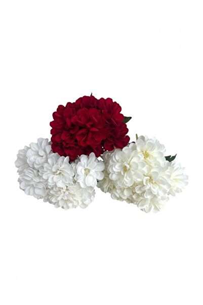 OEM Buchet Dalie 9 Flori Alb