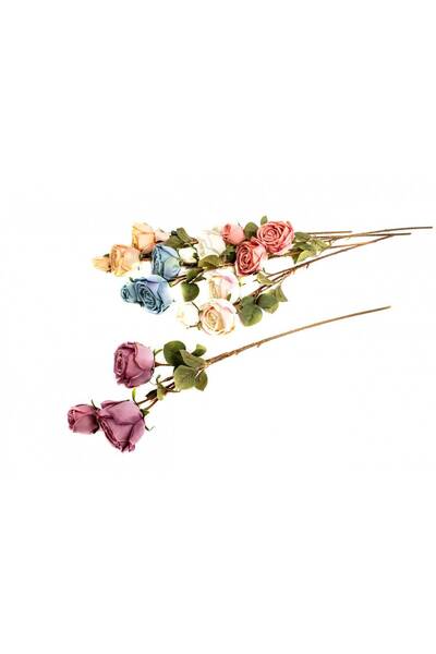 OEM Artificial Flowers 3 Roses Per String Salmon
