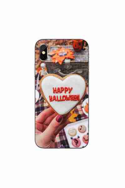 OEM Husa compatibila cu Apple iPhone XS Silicon Gel Tpu Model Happy Halloween...