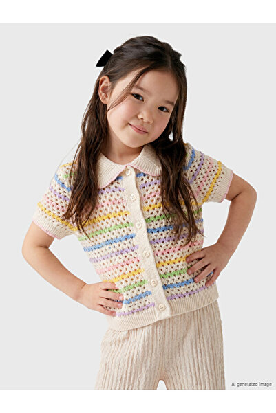 LC Waikiki Timeless Clothing & Timeless Choices Girls' Openwork Knitwear Card...