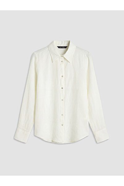 LC Waikiki Women's 100% Linen Shirt for Style Enthusiasts from Uzg Store