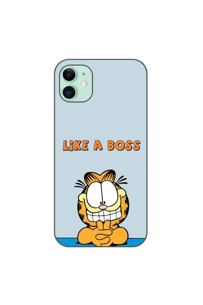 OEM Калъф, съвместим с Apple iPhone 11, силиконов гел TPU модел Гарфийлд като...