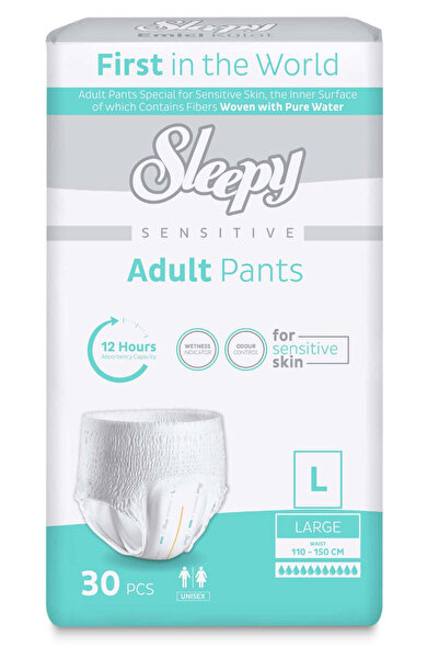 Sleepy Adult pull-up diapers Sensitive, size L 110-150cm - 30 pieces