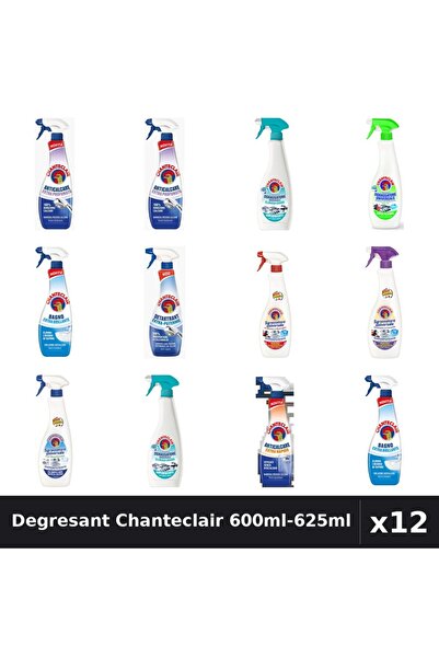 Chanteclair Set 12 Degresant Universal 600ml-625ml - Anticalcar, Lamaie, Mars...