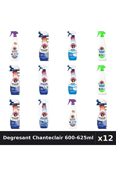 Chanteclair Set 12 Degresant Universal 600-625ml - Mosc, Lămâie, Anticalcar