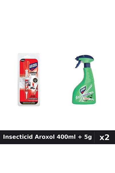Aroxol Set 2 Insecticid - Pastile Anti-Insecte 5g + Spray 400ml - Protecție Casa
