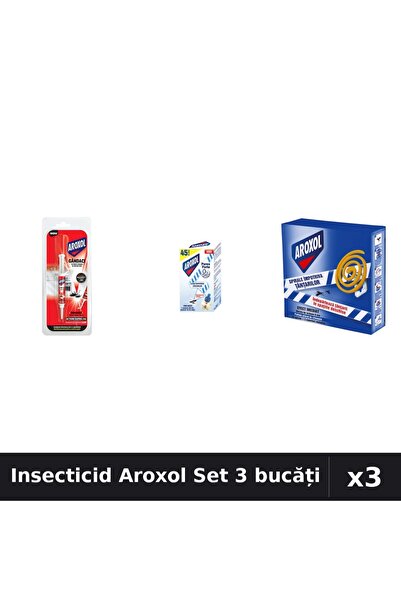 Aroxol Set 3 Insecticid - Pastile 5g și 10buc, Aparat Electric - Protecție Casă