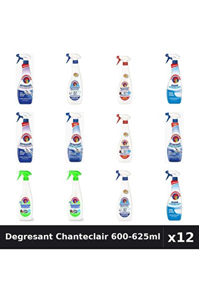 Chanteclair Set 12 Degresant Universal 600-625ml - 6 Arome Asortate Curatenie...