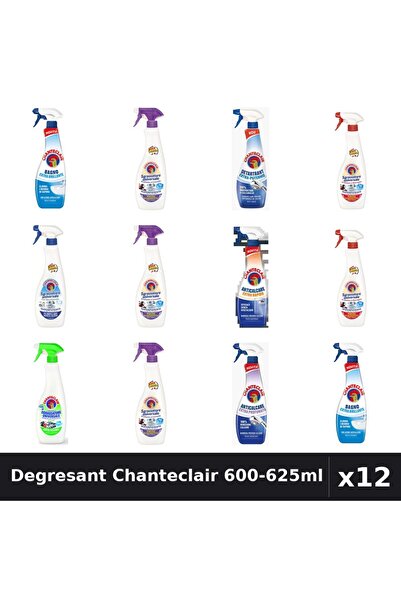 Chanteclair Set 12 Degresant Universal 600-625ml - 9 Arome Asortate - Curaten...