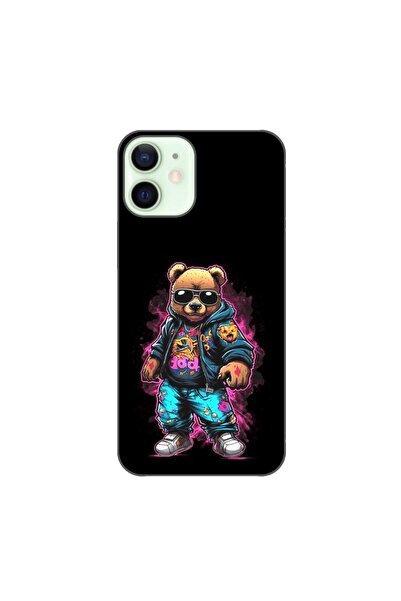 OEM Husa compatibila cu Apple iPhone 12 Mini Silicon Gel Tpu Model Bear Cool ...