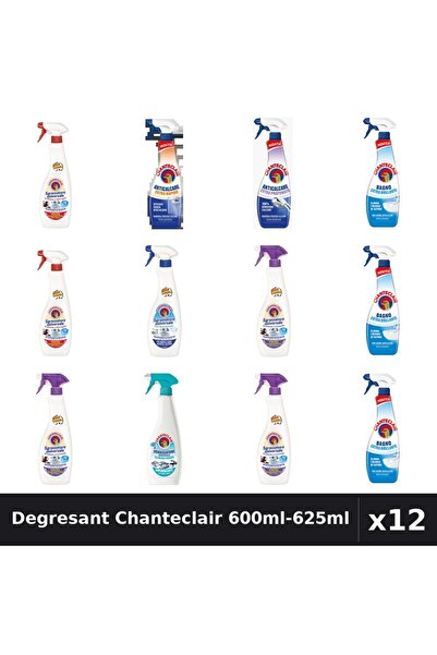 Chanteclair Set 12 Degresant Universal 600ml-625ml - 8 Arome, Anticalcar, Str...