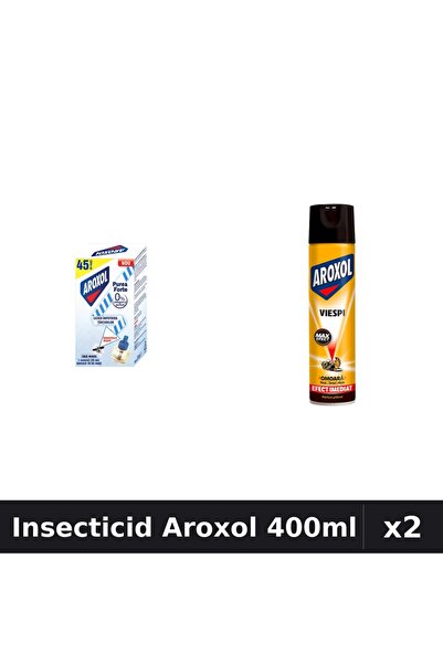 Aroxol Set 2 Insecticid - Aparat Electric & Spray 400ml - Anti Gandaci, Tanta...