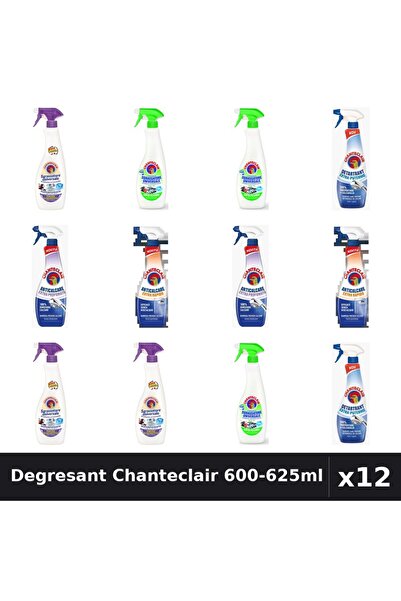 Chanteclair Set 12 Degresant Universal 600-625ml - Lavanda, Lămâie, Mosc Alb