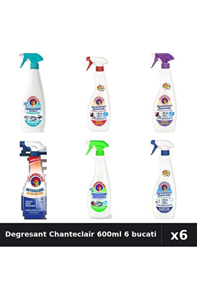 Chanteclair Set 6 Degresant Universal 600ml-625ml - Anti-Miros, Marsilia, Lav...