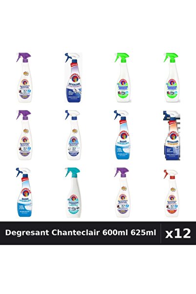 Chanteclair Set 12 Degresant Universal 600ml 625ml - 9 Arome Asortate Curatenie
