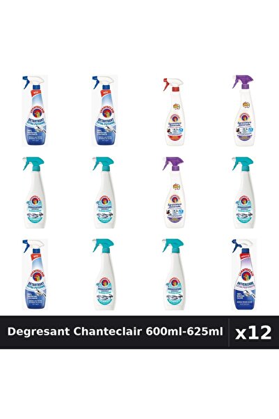 Chanteclair Set 12 Degresant Universal 600ml-625ml - Lavanda, Marsilia, Anti-...