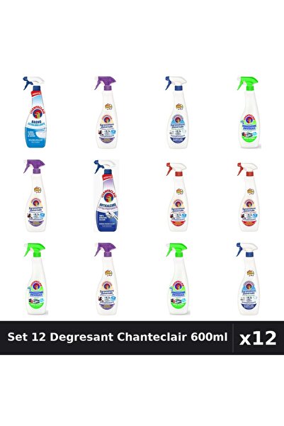 Chanteclair Set 12 Degresant Universal 600ml - Bicarbonat, Extra Parfumat, Ex...