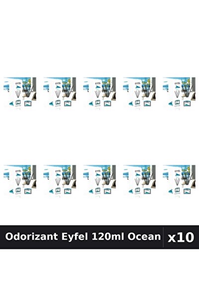 Eyfel Set 10 Odorizant Camera Betisoare Ocean 120ml - Parfum Intens Casa