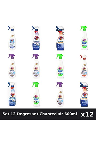 Chanteclair Set 12 Degresant Universal 600ml - Bicarbonat, Extra Parfumat, Ex...