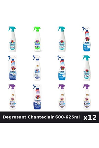 Chanteclair Pachet 12 Degresant Universal 600-625ml - 7 Arome, Anticalcar, De...