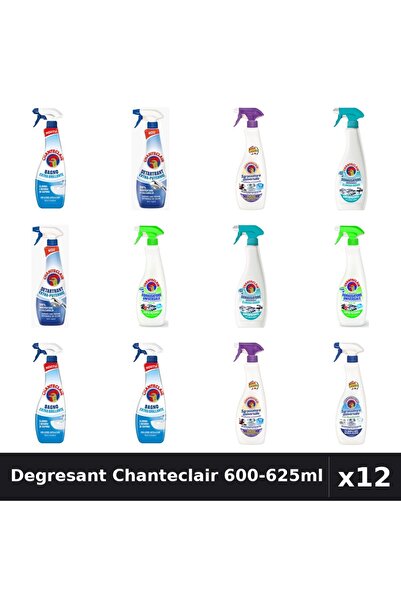 Chanteclair Set 12 Degresant Universal 600-625ml - 7 Arome, Anticalcar, Detar...