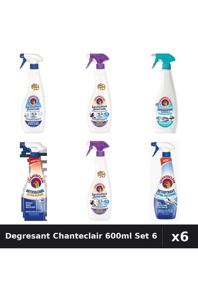 Chanteclair Set 6 Degresant Universal 600-625ml - Bicarbonat, Lavanda, Mosc Alb