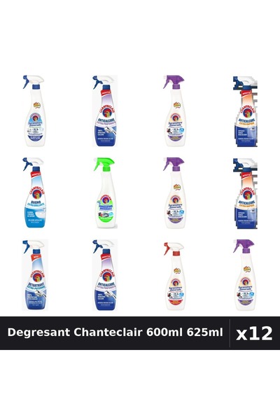 Chanteclair Set 12 Degresant Universal 600ml 625ml - 8 Arome, Bicarbonat, Lăm...