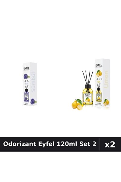 Eyfel Set 2 Odorizant Camera Betisoare 120ml - Zambile, Lamaie - Parfum